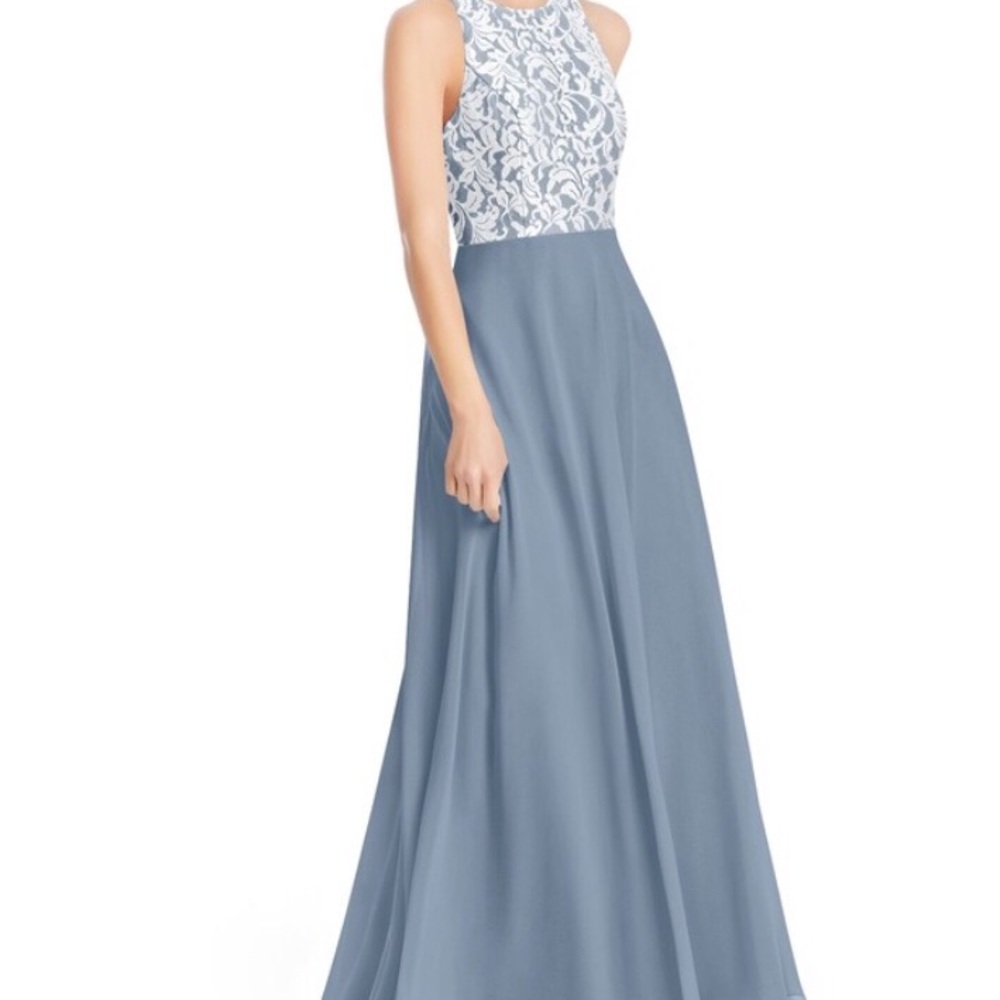 Azazie Kate Dusty Blue Dress